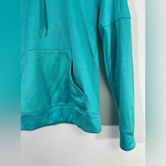 Adidas Women's Small Teal Pullover Classic Kangaroo Pocket Hoodie - Picture 9 of 10